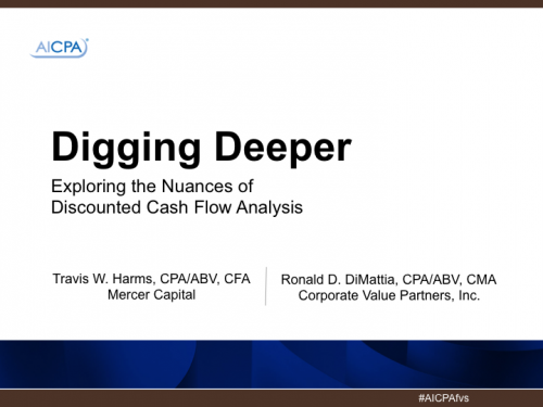Mercer-Capital_Digging-Deeper-DCF-Analysis_TWH-Cover