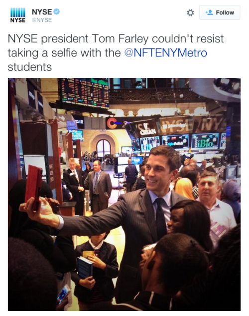 NYSE-TomFarleySelfie