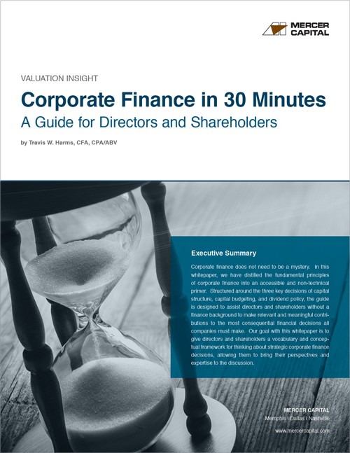 cov_Article_Mercer-Capital_Corporate-Finance-in-30-Minutes-(2016)