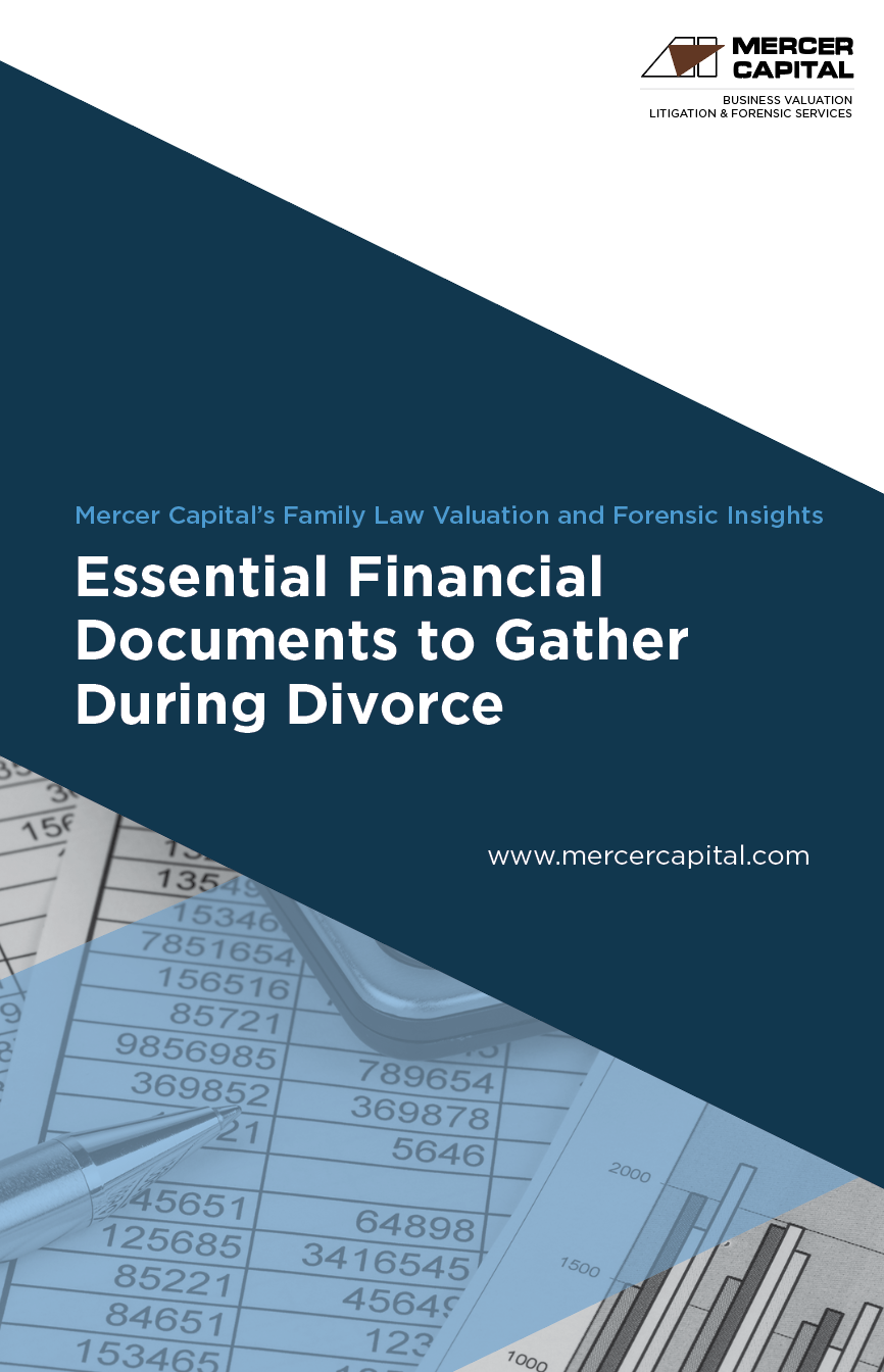 Essential Financial Documents to Gather During Divorce - Mercer Capital