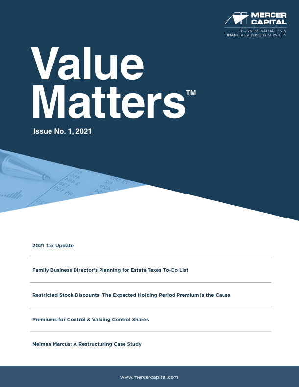 Mercer Capital’s Value Matters 2020-04