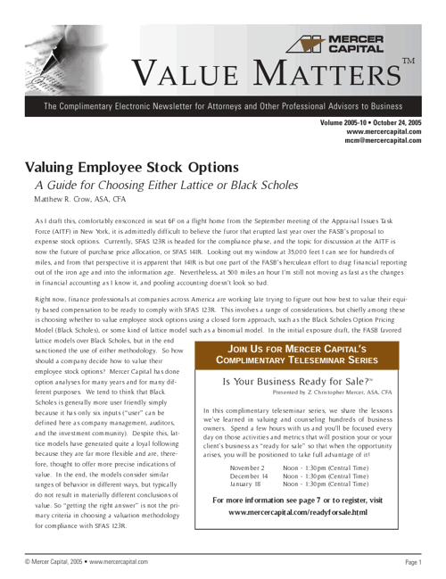05 10 Value Matters