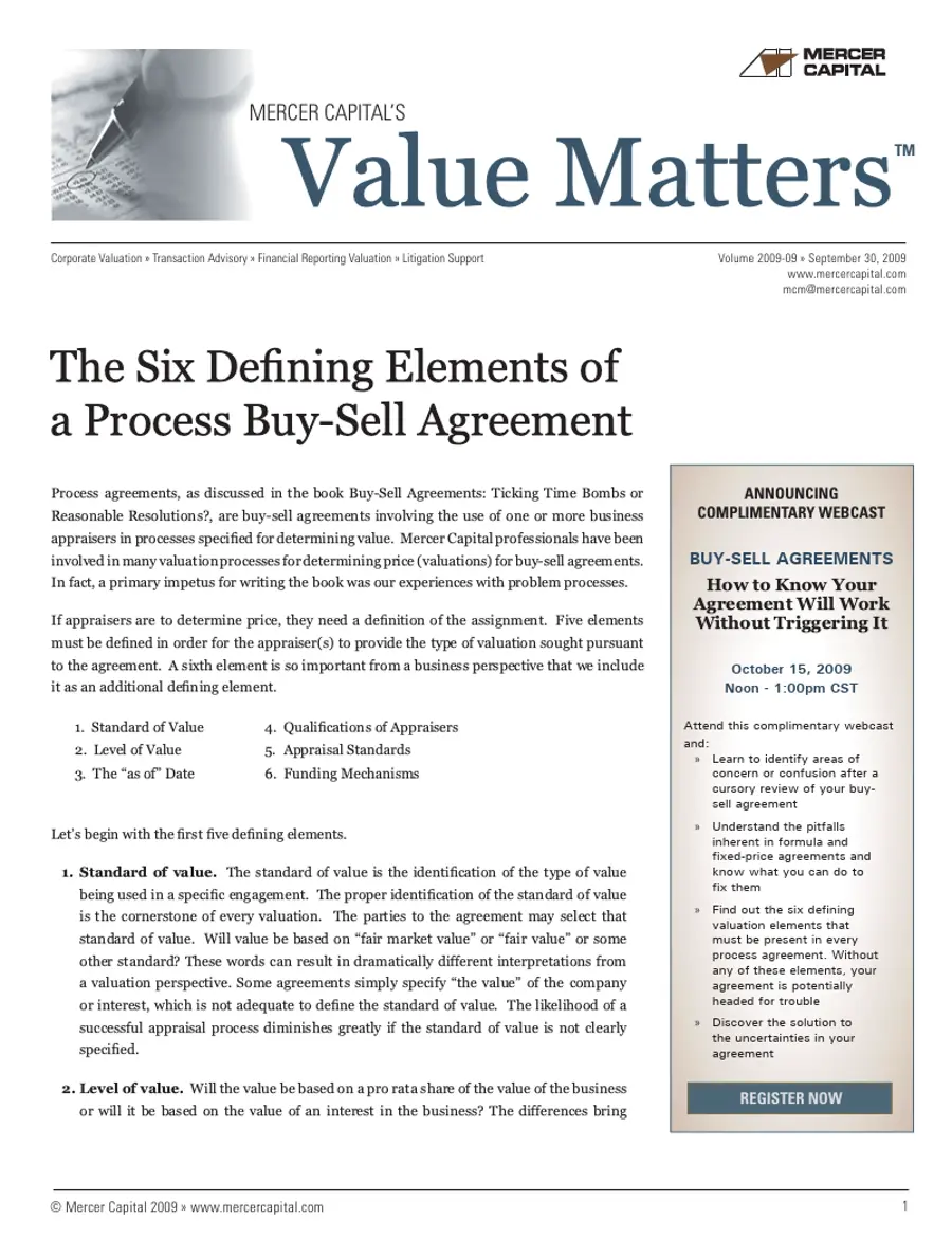 09 09 Value Matters