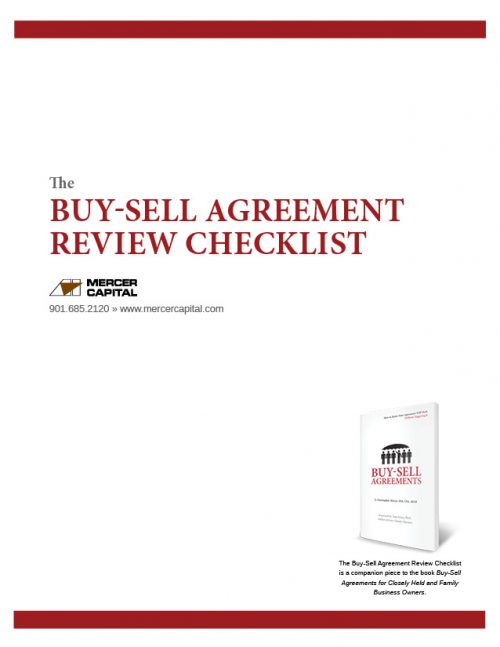 The Buy-Sell Agreement Review Checklist