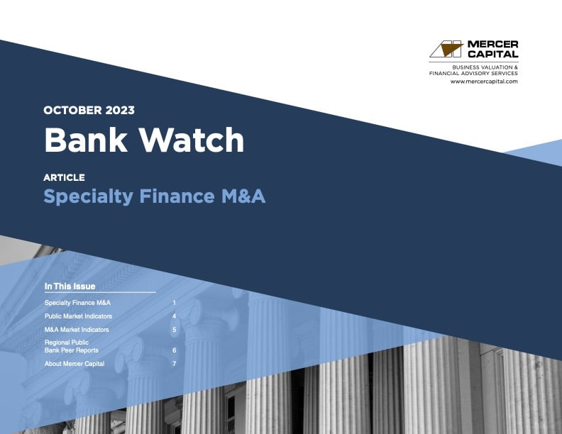 October 2023 | Specialty Finance M&A