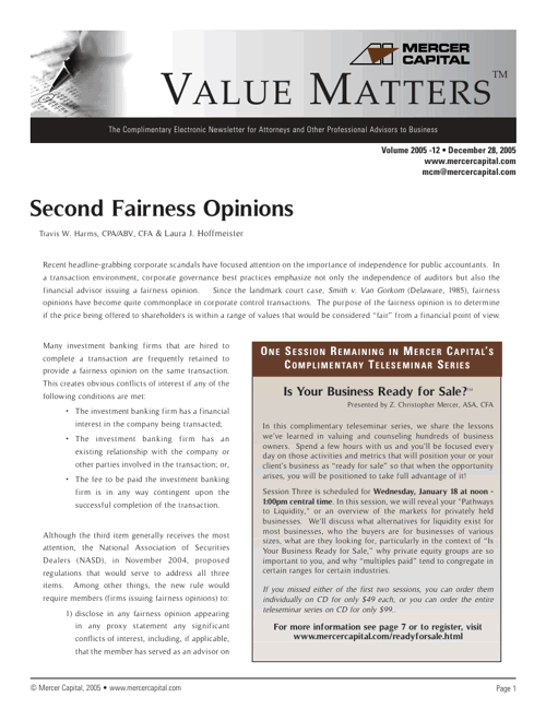 05 12 Value Matters