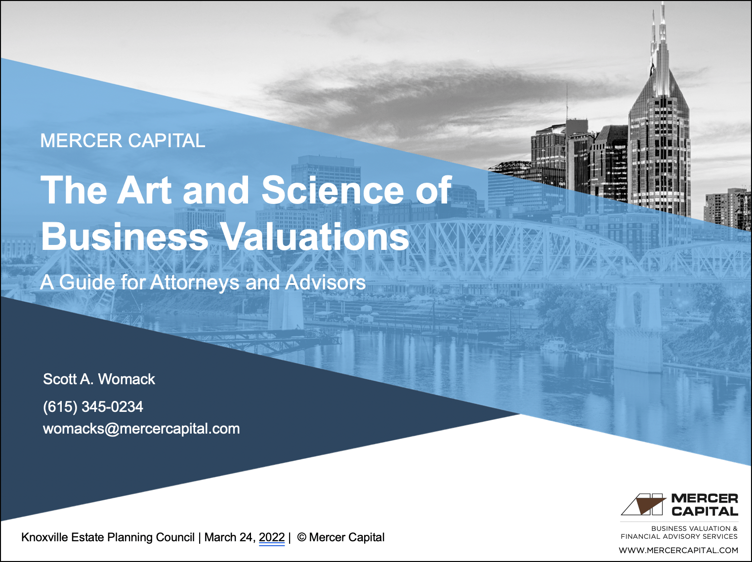 The Art and Science of Business Valuations