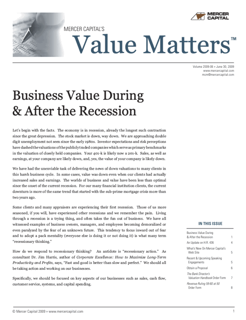 09 06 Value Matters