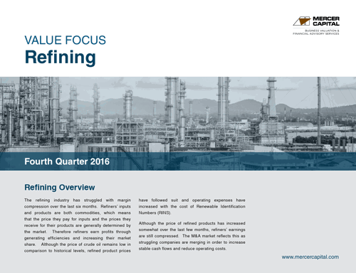 2016Q4 Refining Energy Industry