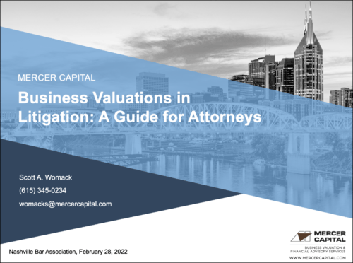 Business Valuations in Litigation: A Guide for Attorneys