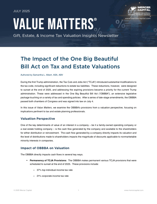 2025 07 Value Matters