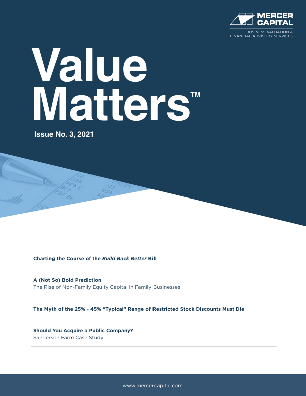 Mercer Capital’s Value Matters 2021-03