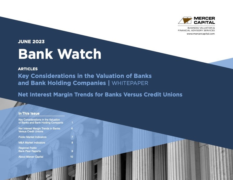 June 2023 | Net Interest Margin Trends for Banks Versus Credit Unions