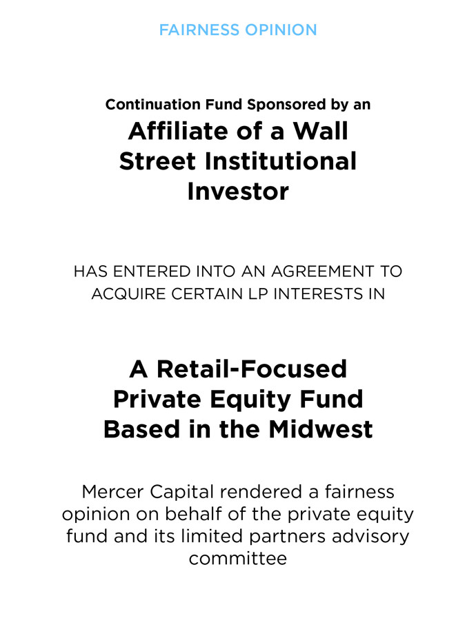Cont. Fund Sponsor Wall Street/Retail PE in MW