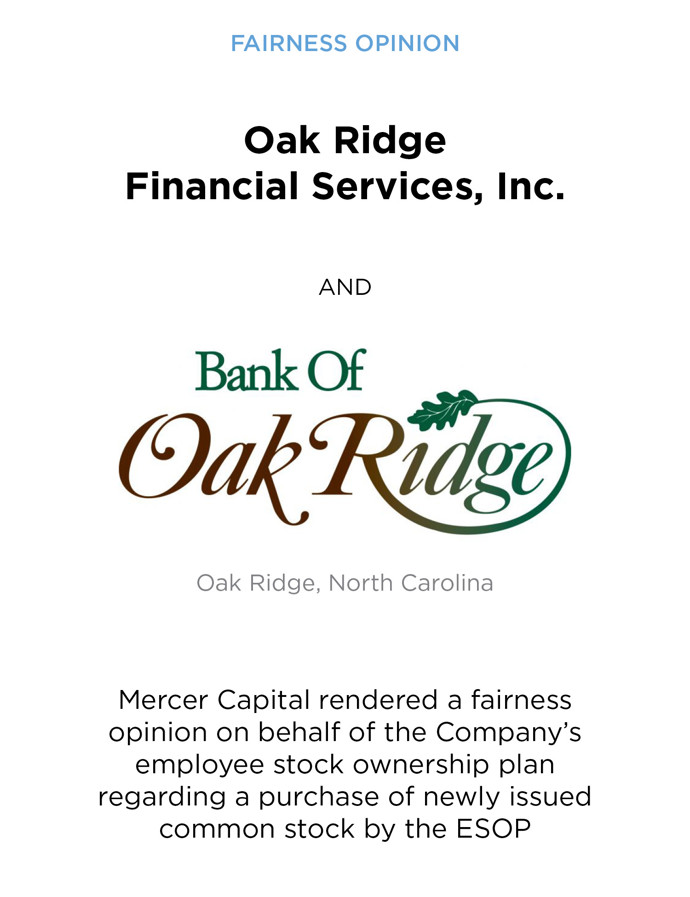Oak Ridge/Oak Ridge Bank