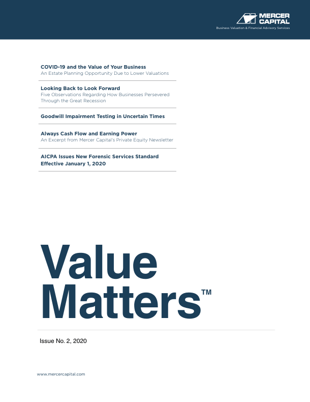 Mercer Capital’s Value Matters 2020-02