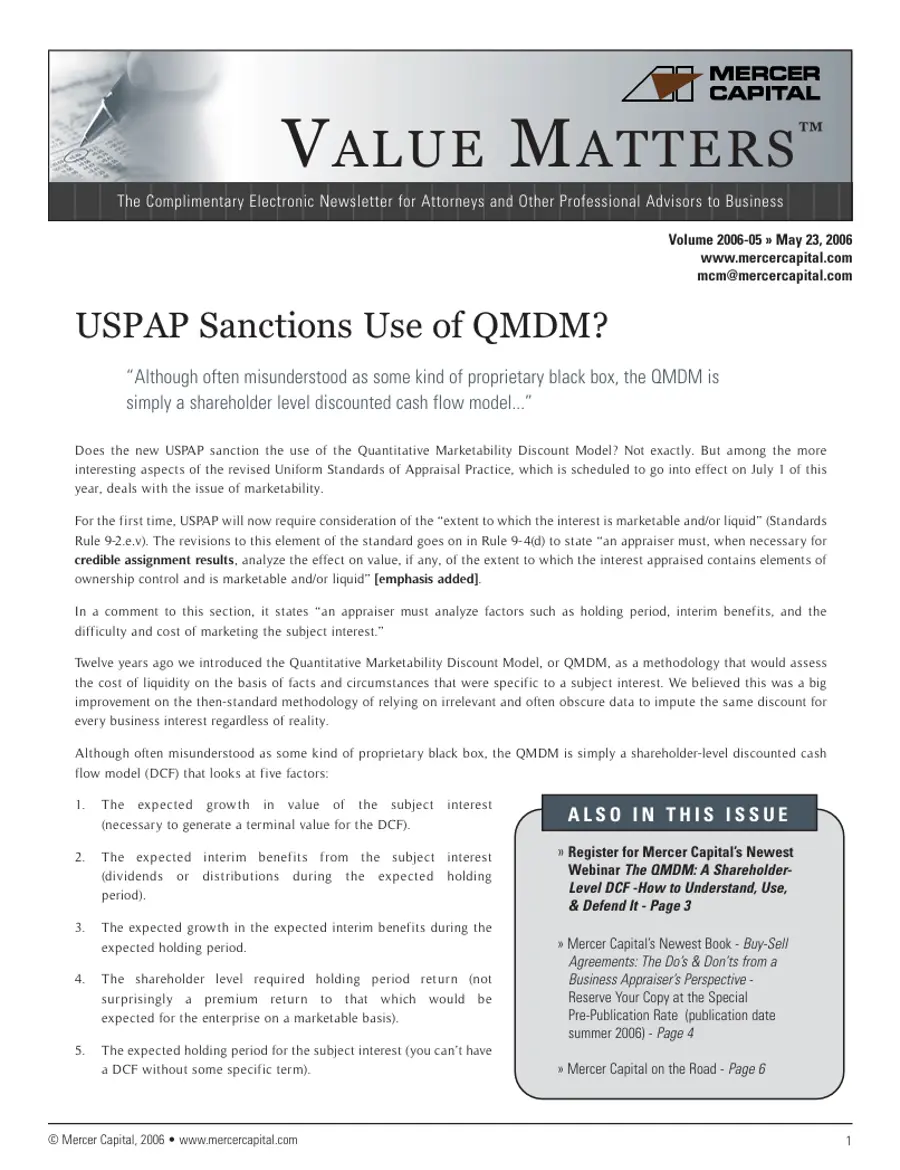 06 05 Value Matters