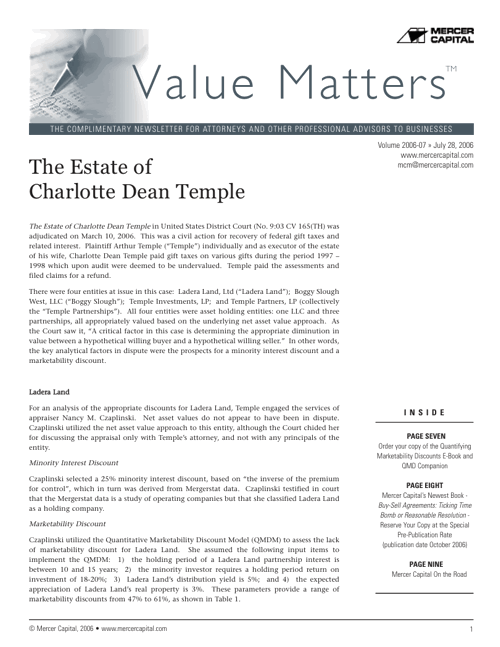 06 07 Value Matters