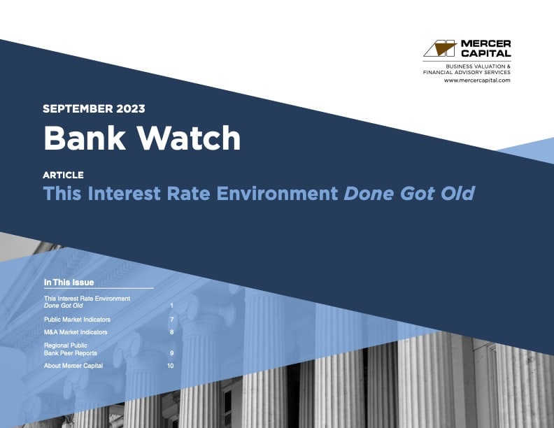 September 2023 | This Interest Rate Environment Done Got Old